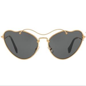 Miu Miu Cat-Eye Heart Shaped Sunglasses